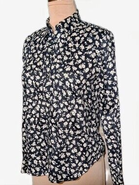 Ralph Lauren Cotton Floral Blouse Petite Medium